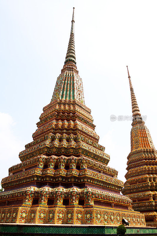佛塔与马赛克在Wat Pho